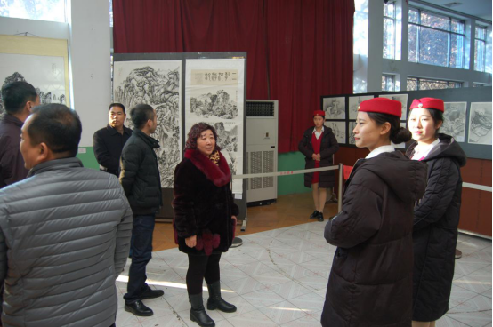 石家庄铁路学校书画展 校园环境 第3张